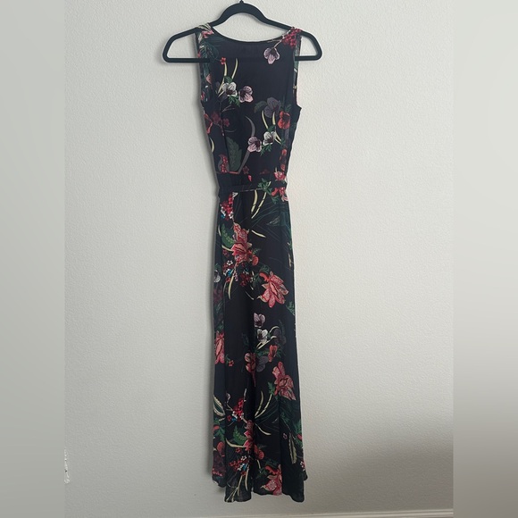 NWT KorMei hi low tropical maxi wrap look dressS - Picture 2 of 11